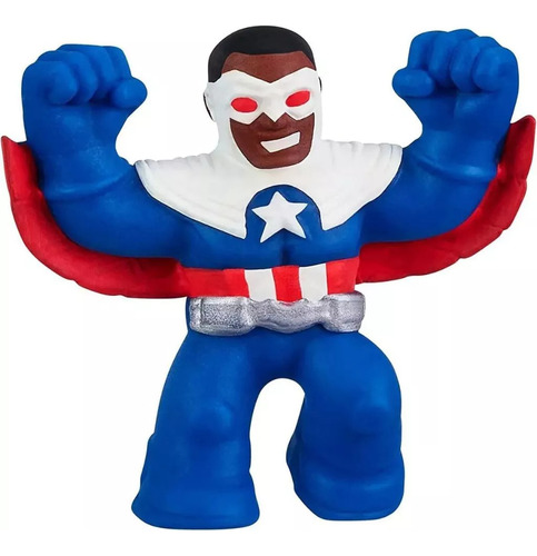 Goo Jit Zu Pack Heróis Da Marvel Com 6 Mini Bonecos Elástico