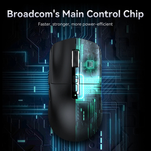 Ratón Bluetooth Attack Shark X6 Paw3395, Conexión Trimodo
