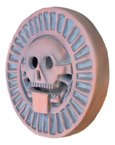 Disco De La Muerte Mictlantecuhtli Hecho A Mano De Barro