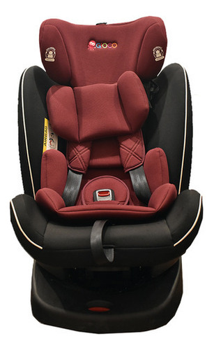 Butaca Silla Bebe para Auto Gioco Safe 4 En 1 Isofix 360° Ajustable Reclinable Niveles 1 2 y 3 Rojo