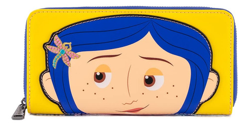 Chubasquero Wallet Loungefly Coraline Para Cosplay, Piel Sin