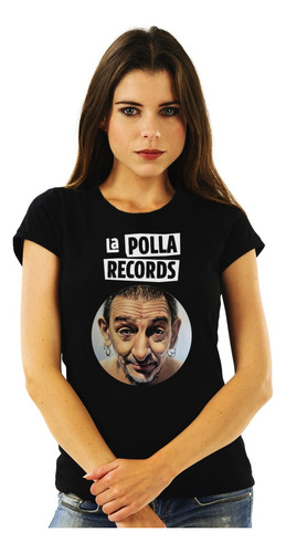 Polera Mujer La Polla Records Evaristo Fanart Punk Impresión
