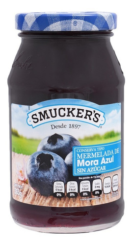 Mermelada Mora Azul Smuckers Sin Azucar 365 Grs 2 Pack Ipg