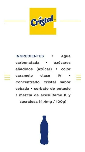 Refresco Cristal Cebada 1.35l Envase Pet De Yucatán