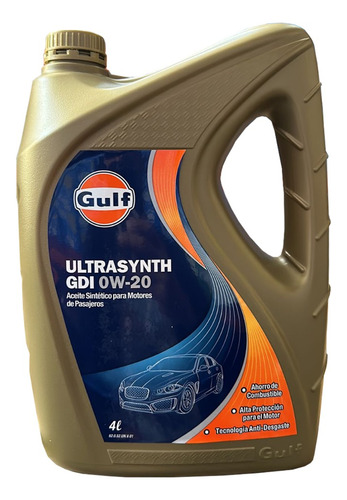 Aceite para motor Gulf sintético 0W-20 para autos, pickups & suv de 1 unidad