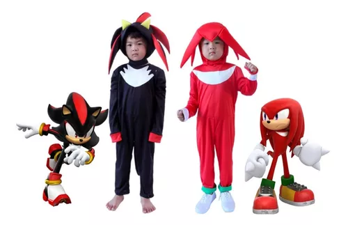 Fantasia Sonic Shadow E Knuckles - Kit Promocional 2 Fantasi