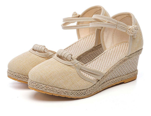 Sandalias H Para Mujer Con Punta Cerrada, Cuñas, Plataforma,