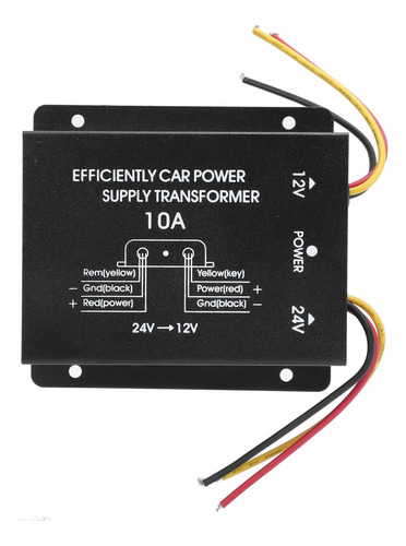 Transformador 10a Dc Convertidor De Corriente 24v A 12v Volt