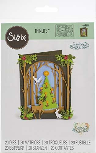 Sizzix 663611 Christmas Shadow Box Por Courtney Chilson Dies