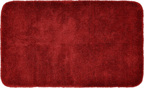 Alfombra De Baño Lavable 76 X 127 Cm Color Rojo