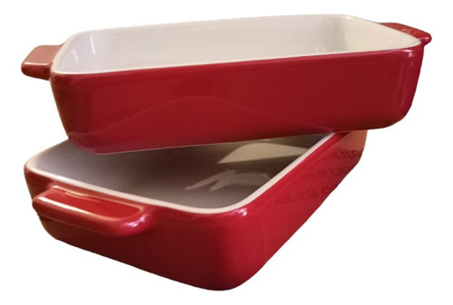 Set De 2 Refractarias Rojas Para Transformar Tu Cocina