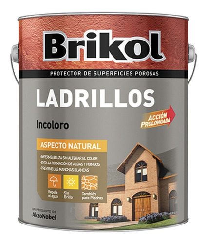 Brikol Ladrillos Protector Impermeabilizante 4 Lt Incoloro