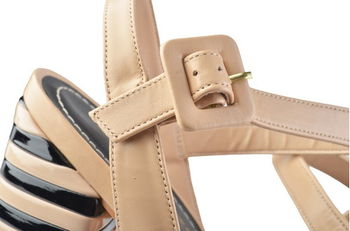 Sandalias Zuecos De Cuero Mujer Beige - Versalles - Ferraro