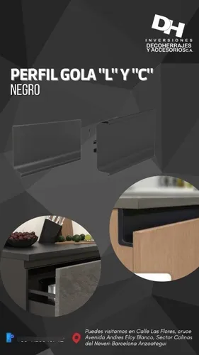 Perfil Gola Negro De 3 Metros