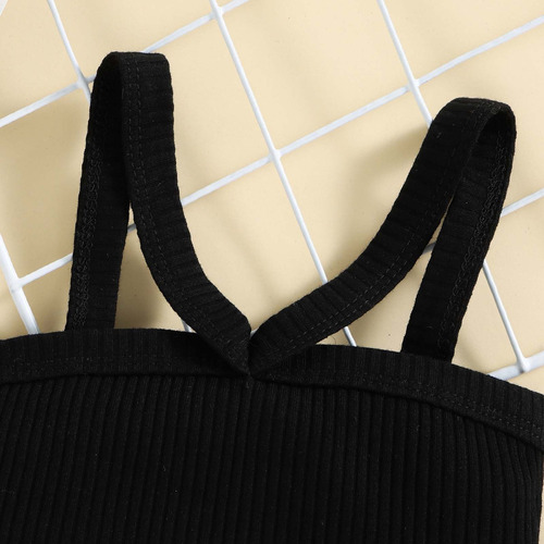 * Conjunto De Dos Piezas Con Falda Y Lazo Para Niñas Con