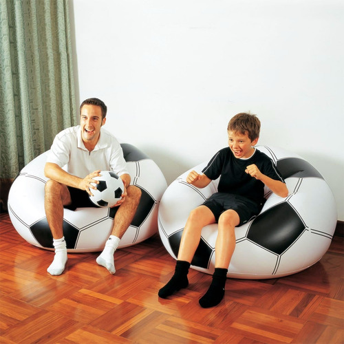 Imagen 4 de 7 de Puf Sillon Inflable Intex Pelota Interior Exterior 108 X 110