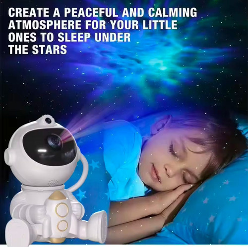 Proyector Lámpara Luz Led Galaxia Astronauta Con Bluetooth