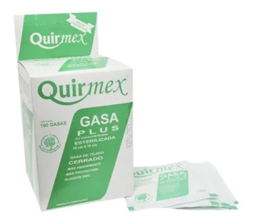 comprar Gasa Estéril Plus Quirmex 10cm X 10cm Caja Con 100 Piezas