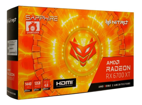Imagen 6 de 9 de Placa Video Sapphire Radeon Rx 6700 Xt Nitro Gaming 12gb Oc