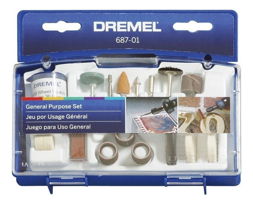 Kit de uso geral Dremel 687 de 52 peças