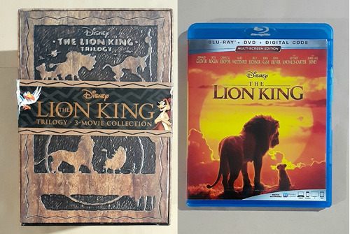 The Lion King Trilogy Col + 2019 Blu-ray 3d 2d Dvd Original