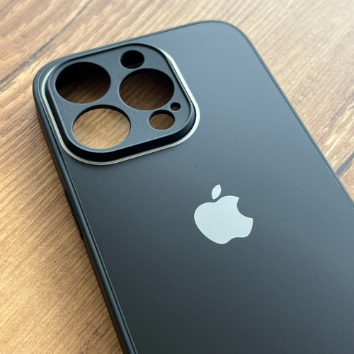 Capa De Vidro Glass Fosca C/ Borda De Silicone iPhone 13 Pro