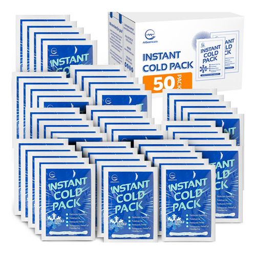 25 Packs Instant Ice Cold Pack (6 X 4.5) - Desechable 489bs