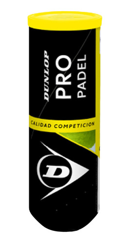 Tubo Pelotas Paddle Dunlop X3 Pro Original Negro