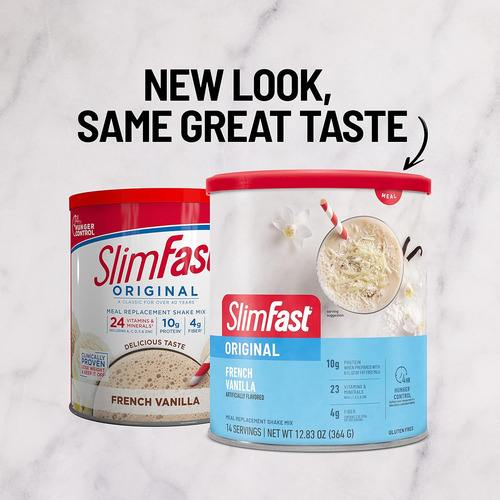 Slimfast Original Polvo Sustitutivo De Comidas, Vainilla Fra