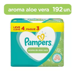 Lenços Umedecidos Pampers Aroma De Aloe Vera Limpa E Hidrata