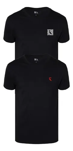 Kit 2 Camisetas Reserva Notificação E Qrcode Preto G