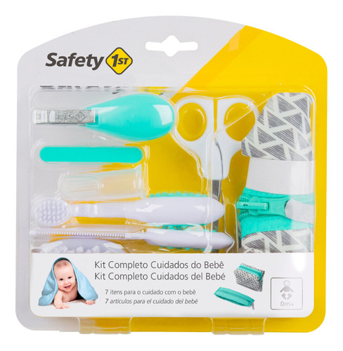 Kit Completo Cuidados De Bebê - Safety 1st Verde 7 Itens 0m+