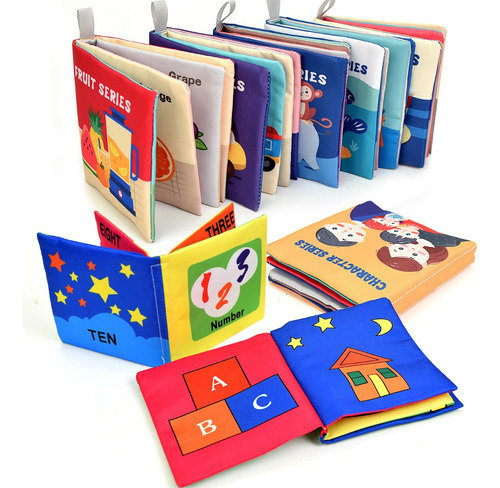 Libro De Impermeable Tela Para Bebés Juguetes De Educación 8