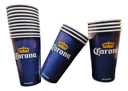 Vaso Desechable Encerado P/cerveza Michelada De 44 Oz 45pza