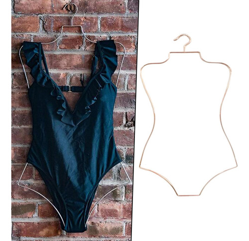 4x Percha Para Traje De Baño Con Forma De Cuerpo, Estante