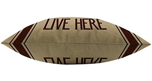 Mugod Happy Campers Live Here Throw Pillow Case Camping Al A