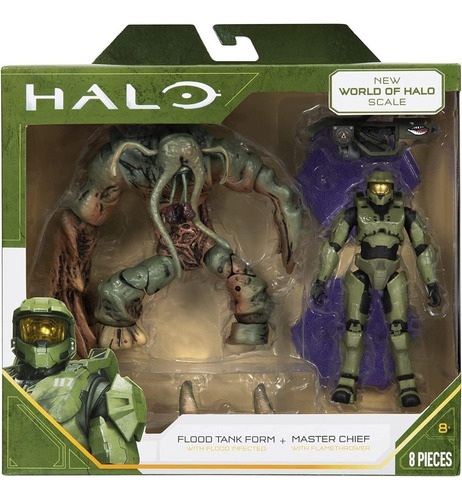 Halo Flood Tank Form + Master Chief World Of Halo Jazwares