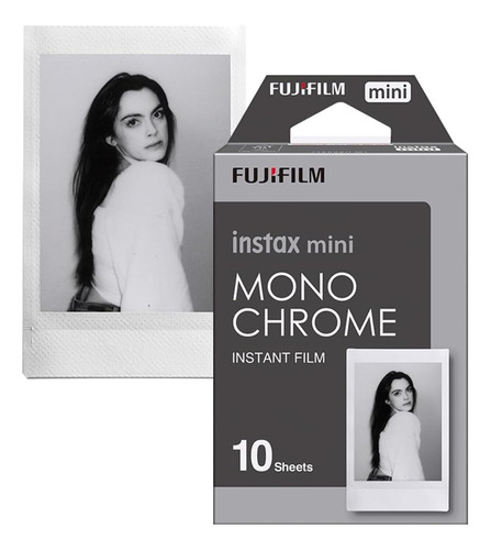 Fujifilm Instax Mini Monocromática Paquete De 10 Pelicula