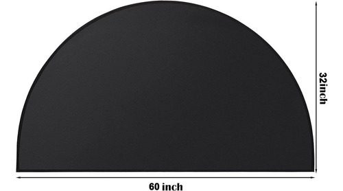 Alfombrilla De Chimenea Semicircular Resistente Al Fuego32 X