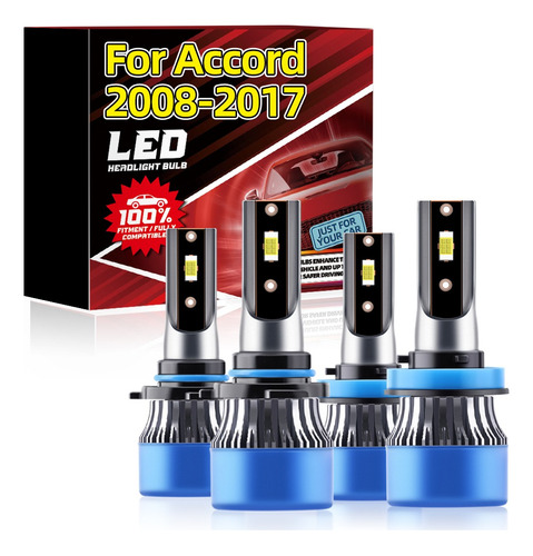 Kit De Bombillas Led H11 9005 Para Honda Accord 2008-2017