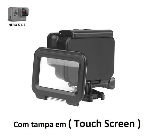 Caixa Estanque Preta Gopro 5 6 7 Black Blackout Com Nf-e