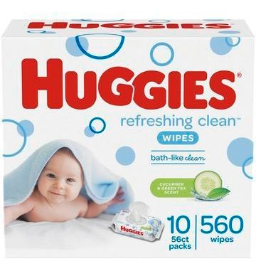 Set De 10 Paquetes Toallitas Para Bebé Huggies