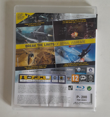 Jogo - Tom Clancy's H.a.w.x 2 Ps3 Mídia Física ( Original ) (Usado)
