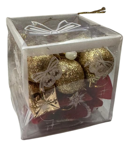 Pack X12 Bolas Navidad Decorativas Esferas Adorno Arbol Bamb