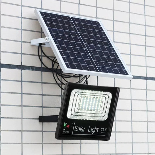 Foco Solar Led 100w C Sensor Patio Jardin Calles Exterior