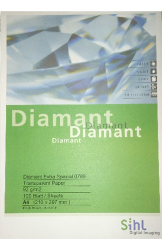 Papel Calco A4 92grs. Diamant (lote 33 Hojas)