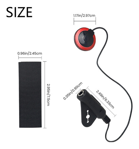 Transductor Piezoeléctrico Portátil Eq T-11 Para Guitarra Ac