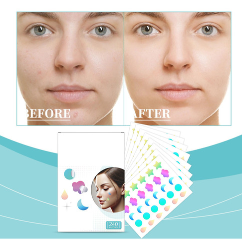 Parche Facial Oculto Multicolor Para Cubrir Las Imperfeccion