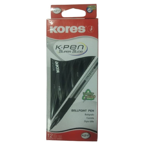 Bolígrafo Transparente Triangular & Softgrip Kores K2-f  