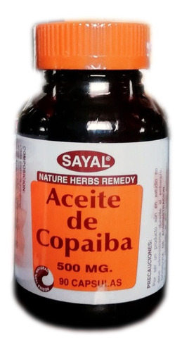 Aceite De Copaiba Sayal 500mg X 90 Caps.